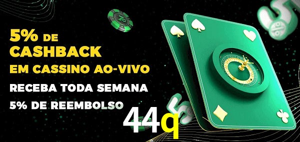 Promoções do cassino ao Vivo 44q